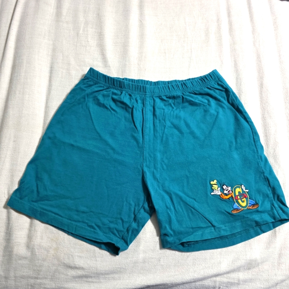 Vintage Disney Catalog Goofy Short Size 7 Teal Y2K  90's
